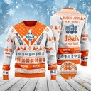Busch Latte Beer In My Veins Jesus In My Heart Ugly Christmas Sweater Busch Latte Beer In My Veins Jesus In My Heart Ugly Christmas Sweater