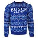 Busch Light Beer Ugly Christmas Sweater Gift For Husband