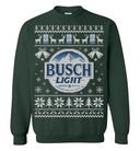 Green Busch Light Ugly Christmas Sweater Gift For Family Green Busch Light Ugly Christmas Sweater Gift For Family