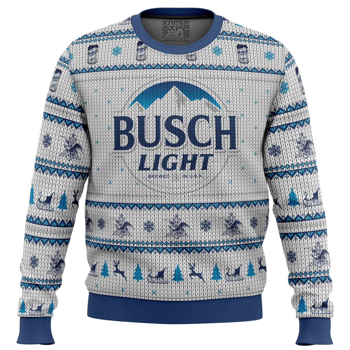 Classic Busch Light Ugly Christmas Sweater For Beer Lovers