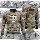 Military Camouflage Busch Light Beer Ugly Christmas Sweater Xmas Gift Military Camouflage Busch Light Beer Ugly Christmas Sweater Xmas Gift