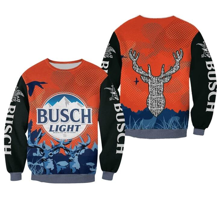 Busch Light Deer Ugly Christmas Sweater Beer Lovers Gift