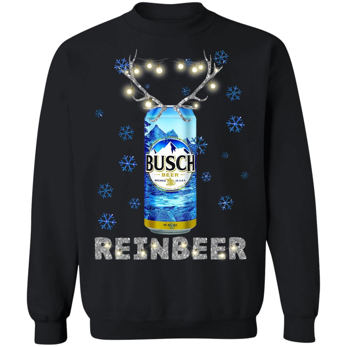 Funny Busch Ugly Christmas Sweater Reinbeer Gift For Daughter