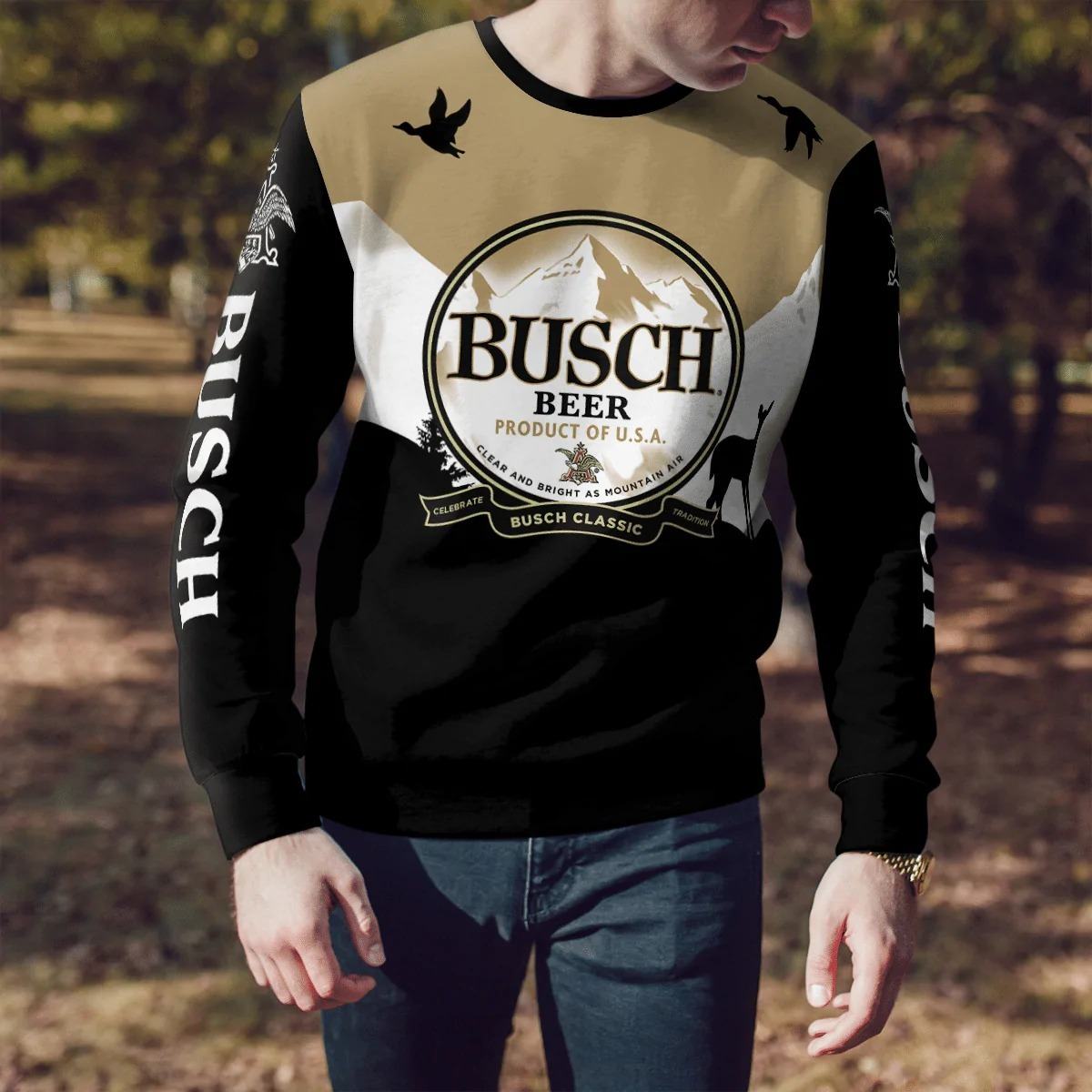 Busch Beer Classic Ugly Christmas Sweater Gift For Husband
