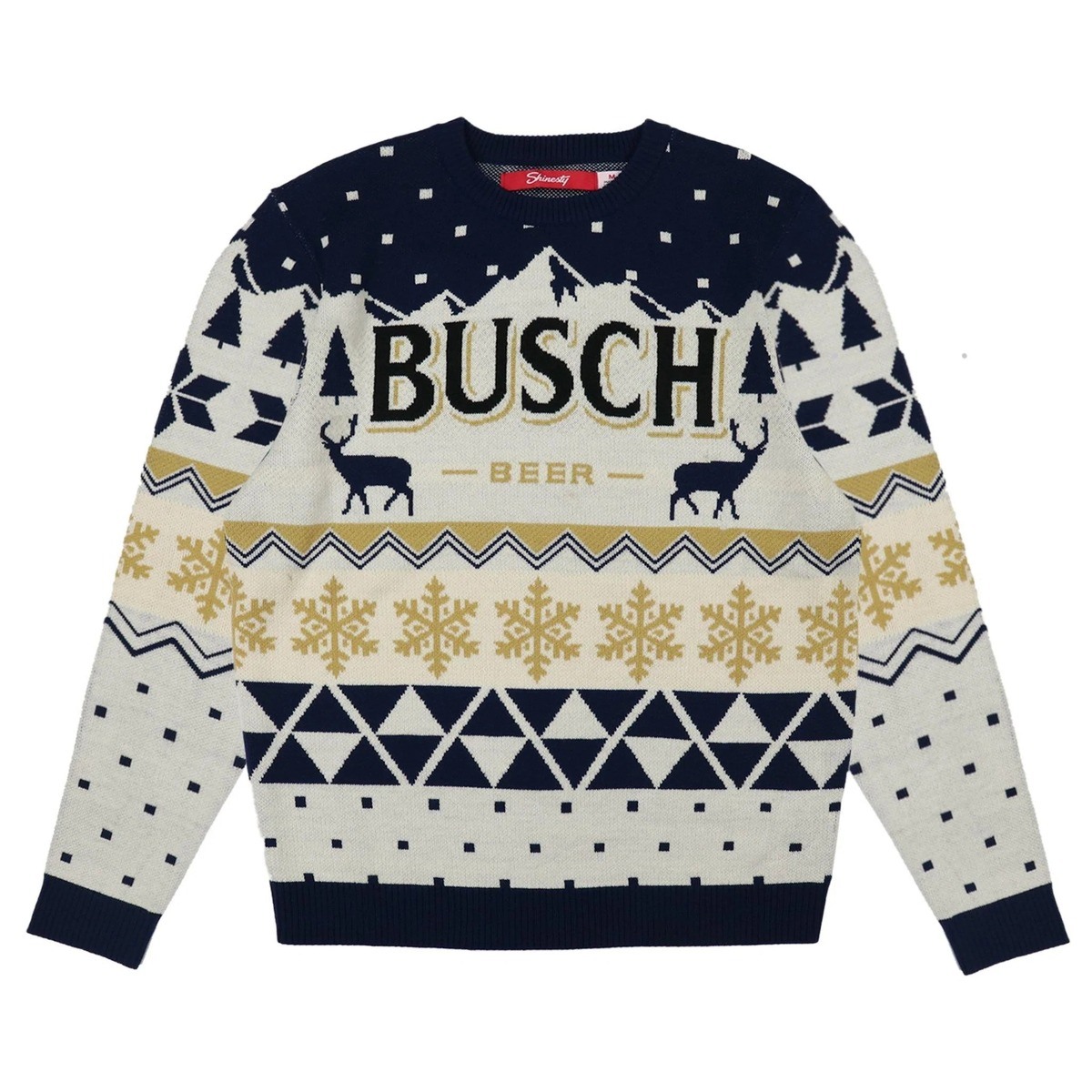 Vintage Busch Beer Ugly Christmas Sweater Xmas Gift For Best Friends