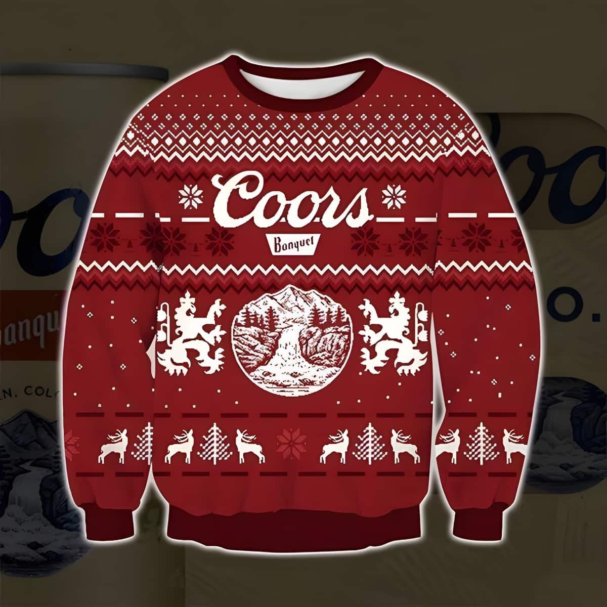 Coors Banquet Ugly Christmas Sweater Gift For Best Friend
