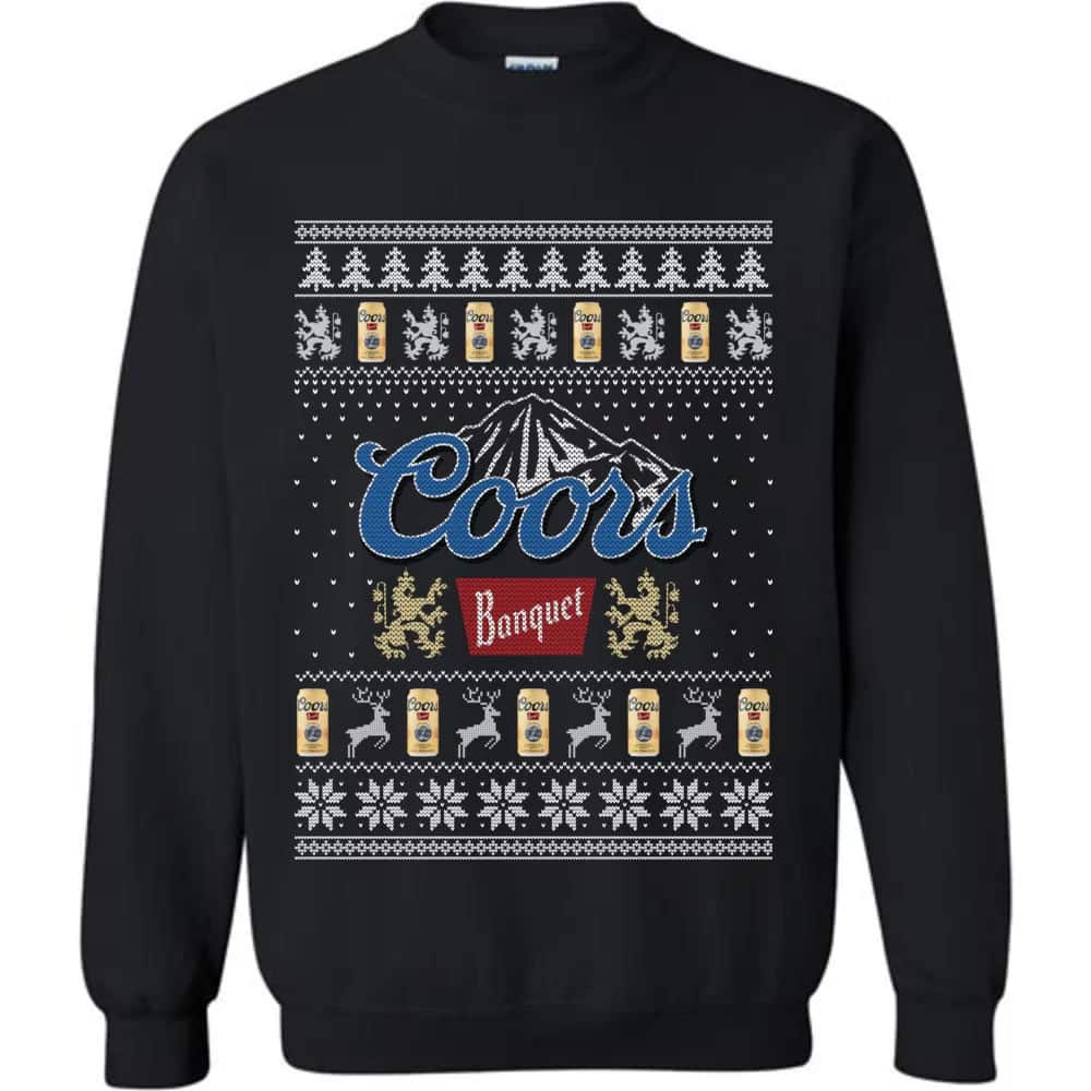 Black Coors Banquet Ugly Christmas Sweater Christmas Lovers Gift
