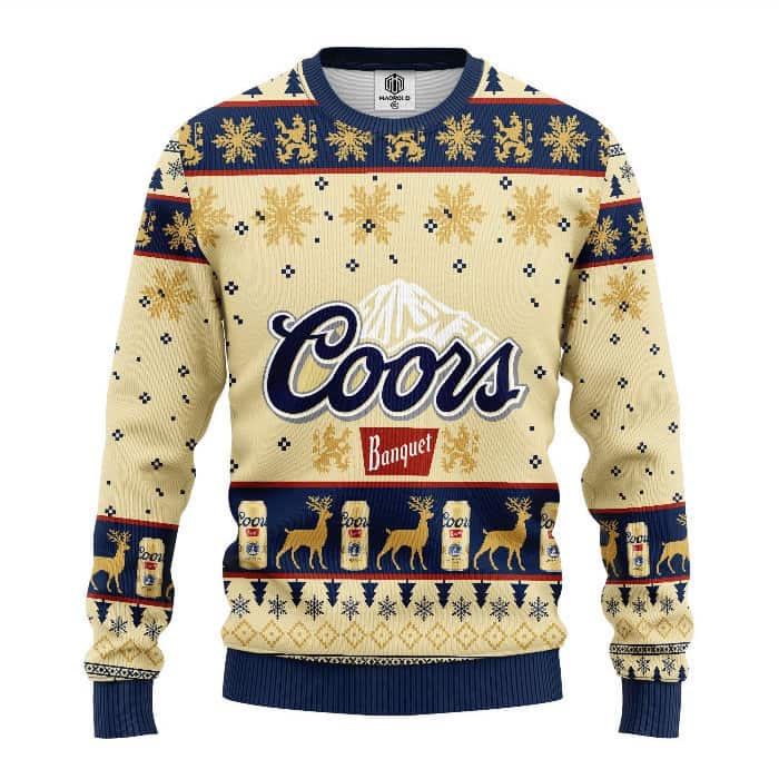 Coors Banquet Beer Ugly Christmas Sweater All Over Print Xmas Patterns