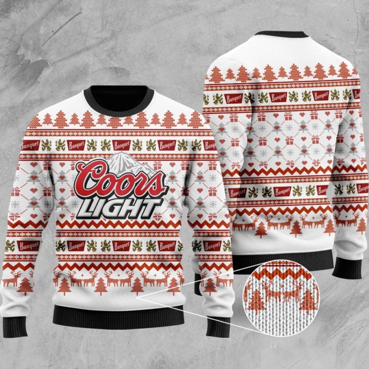 Coors Light Beer Ugly Christmas Sweater Gift For Coors Light Lovers