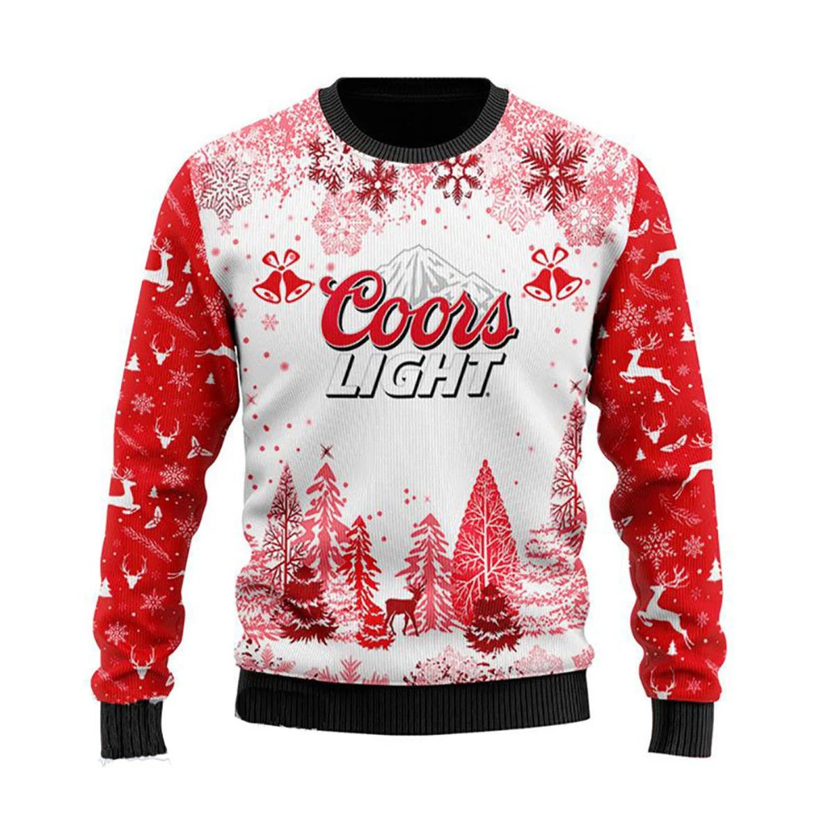 Coors Light Beer Ugly Christmas Sweater Gift For Husband