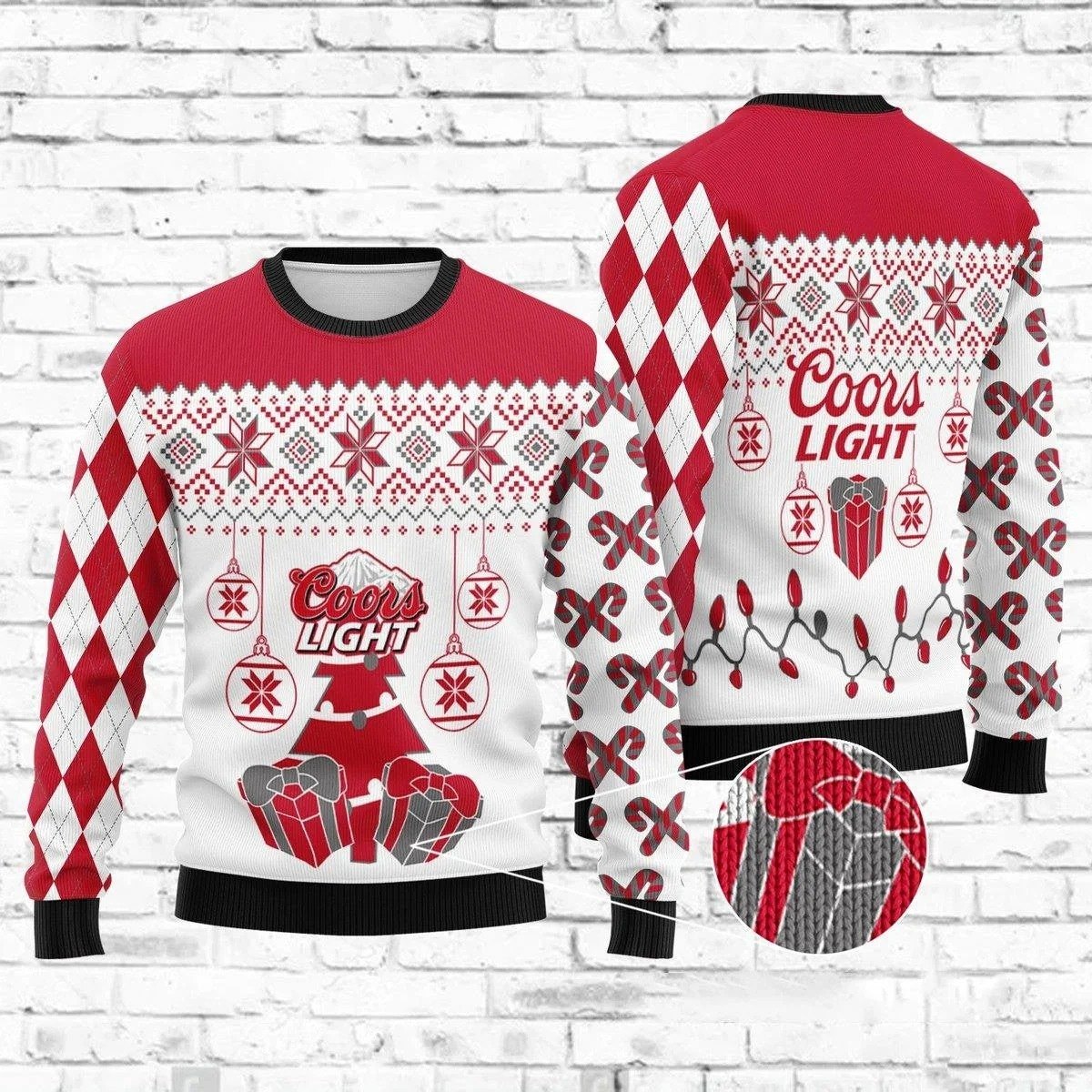 Coors Light Beer Ugly Christmas Sweater Gift For Best Friend