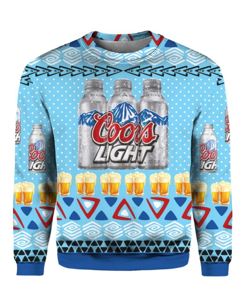 Coors Light Ugly Christmas Sweater Gift For Beer Lovers