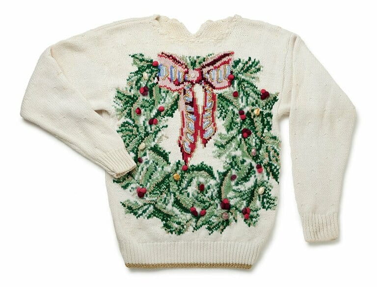Terrible Christmas sweater isolated on white Terrible Christmas sweater isolated on white
