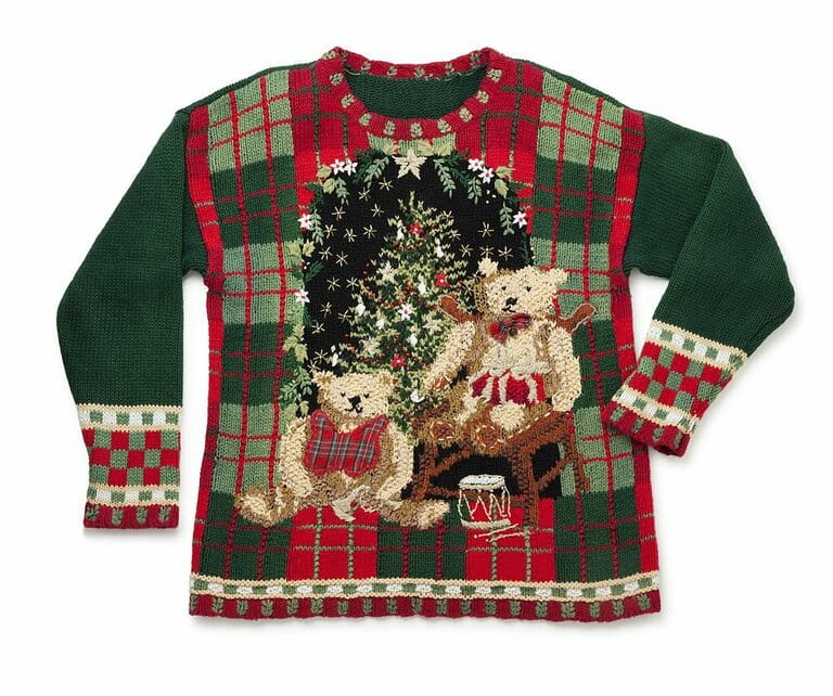 Terrible Christmas sweater isolated on white Terrible Christmas sweater isolated on white